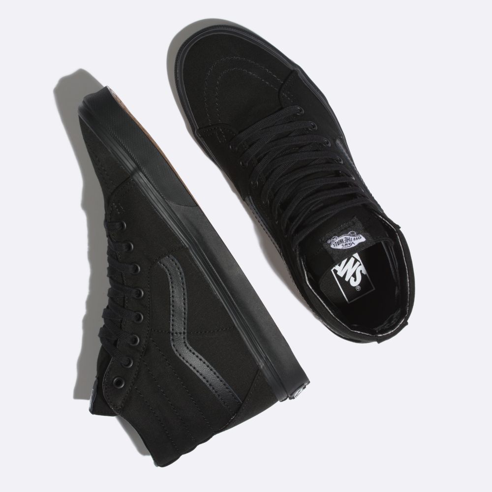 Dámské Classic Vans Platene Sk8-Hi Černé Černé Černé | PD8651240