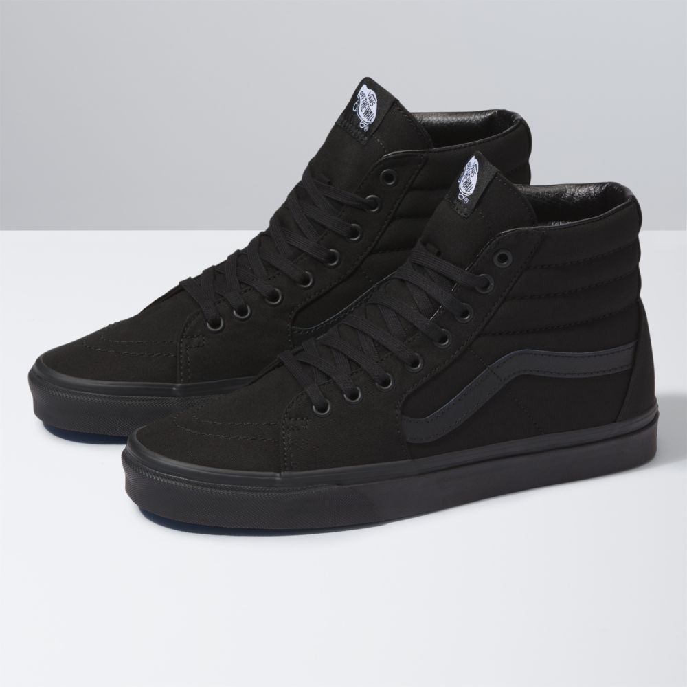 Dámské Classic Vans Platene Sk8-Hi Černé Černé Černé | PD8651240