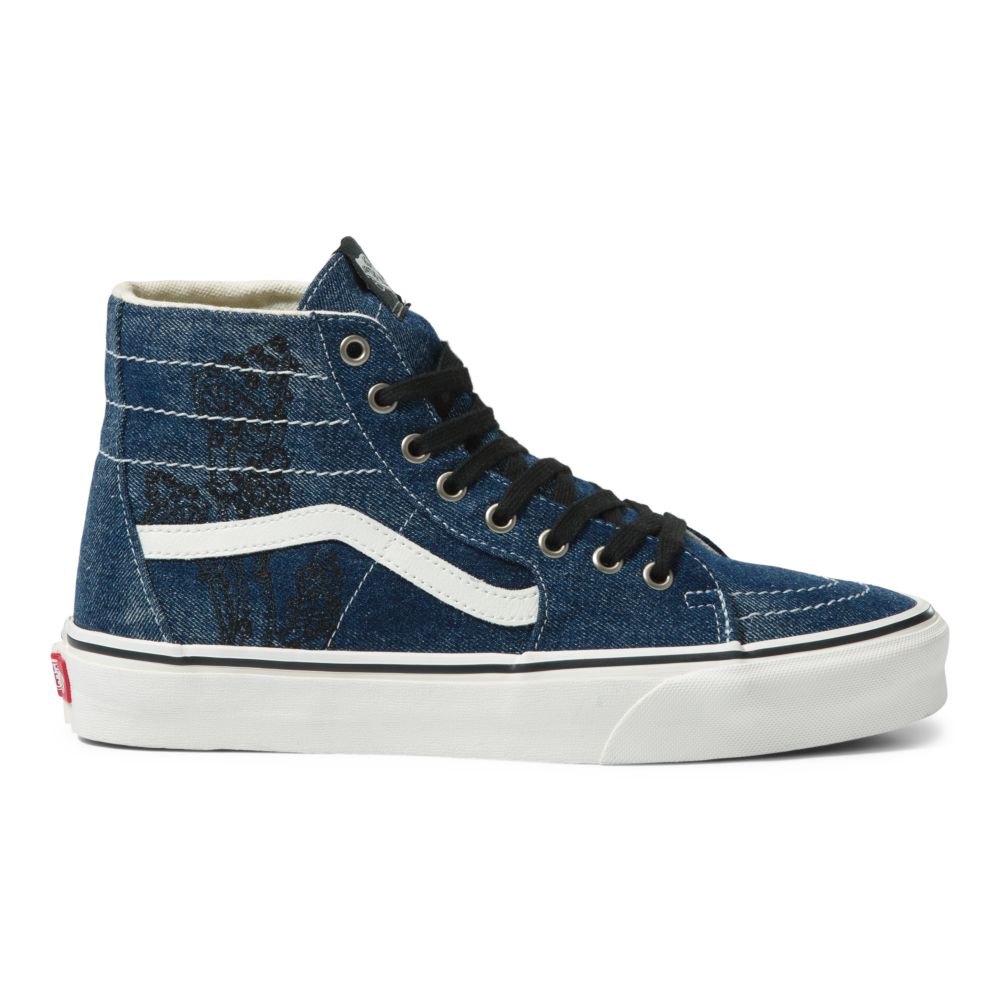 Dámské Classic Vans Sk8-Hi Tapered Blankyt Tmavě Blankyt Bílé | TG0253419