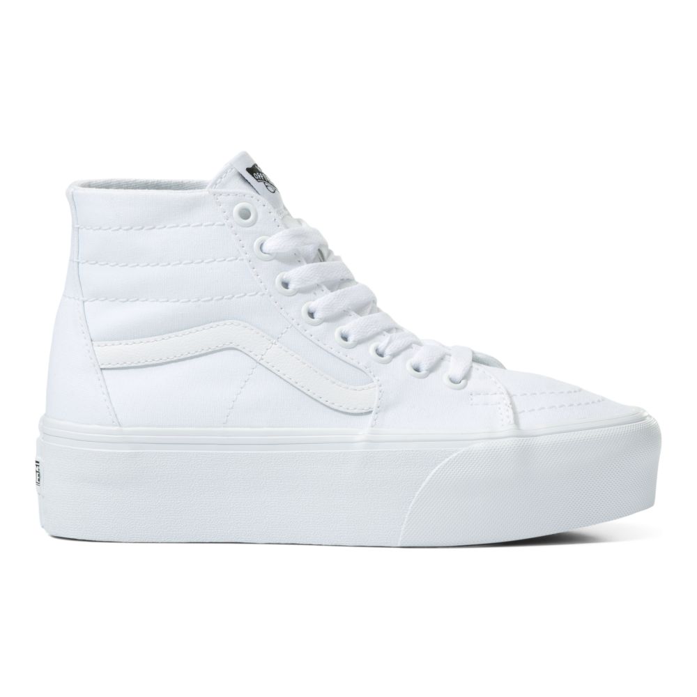 Dámské Classic Vans Sk8-Hi Tapered Stackform Bílé | PV9320871