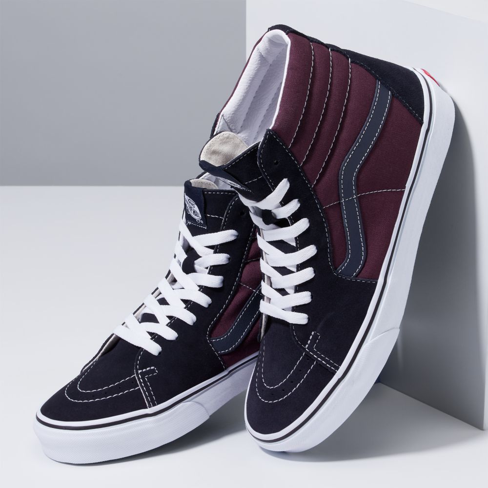 Dámské Classic Vans Sk8-Hi Tmavě Blankyt | AT4197532