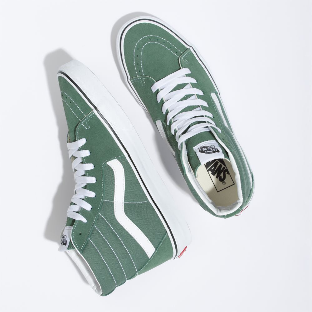 Dámské Classic Vans Sk8-Hi Zelene | QF3409681