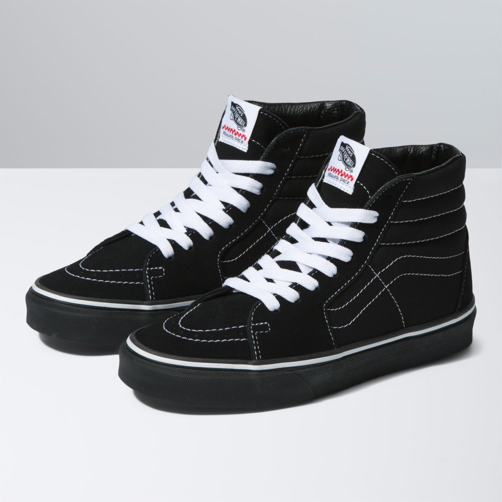 Dámské Classic Vans Sk8-Hi Černé Bílé | YE1675209