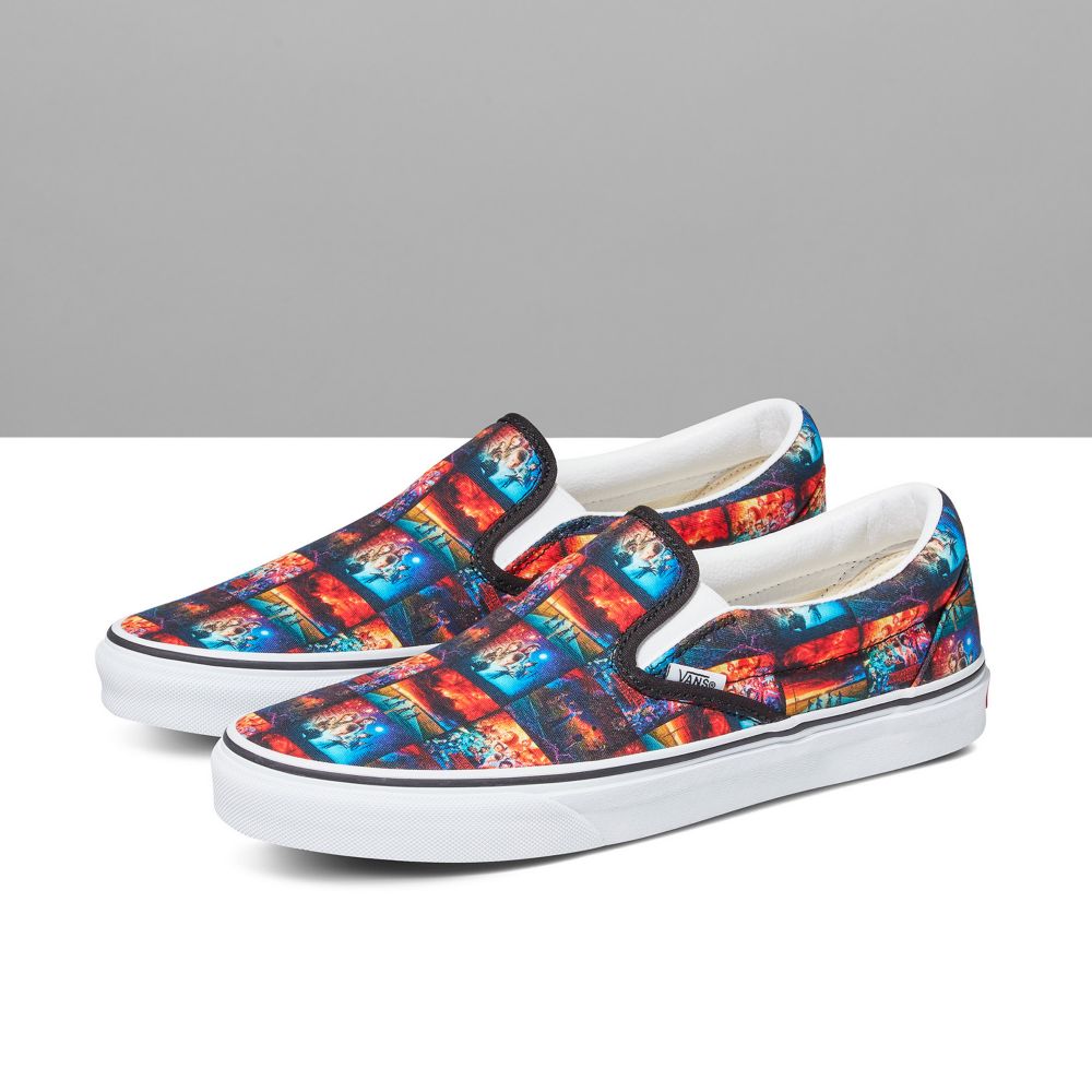 Dámské Classic Vans Stranger Things Customs Poster Art Viacfarebný | BY4023861