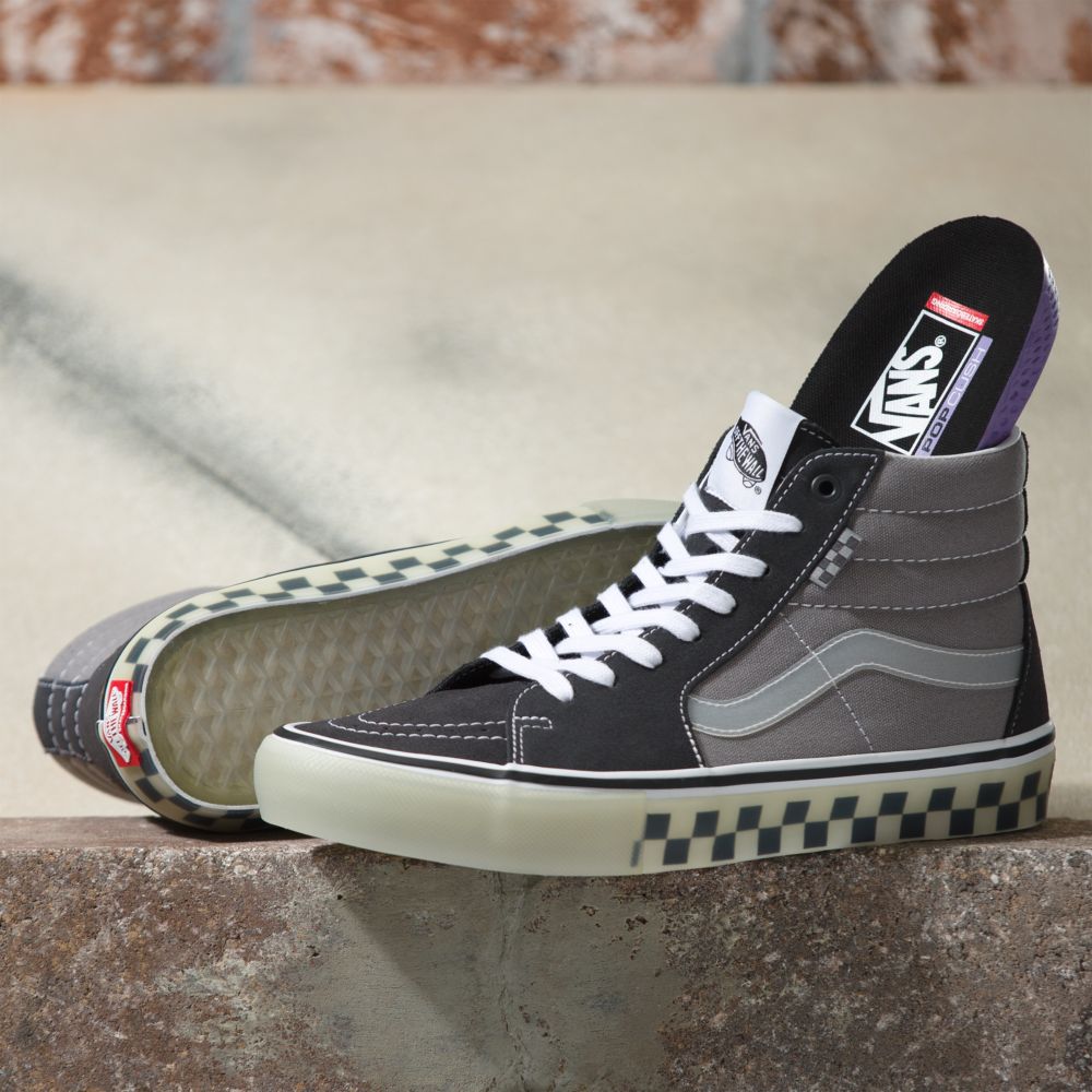 Dámské Classic Vans Translucent Rubber Sk8-Hi Šedé | OV5416372