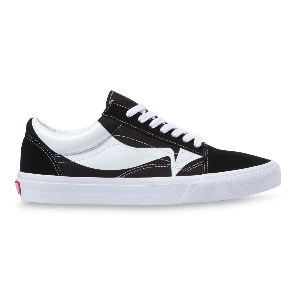 Dámské Classic Vans Warp Old Skool Černé Bílé | RC2168937