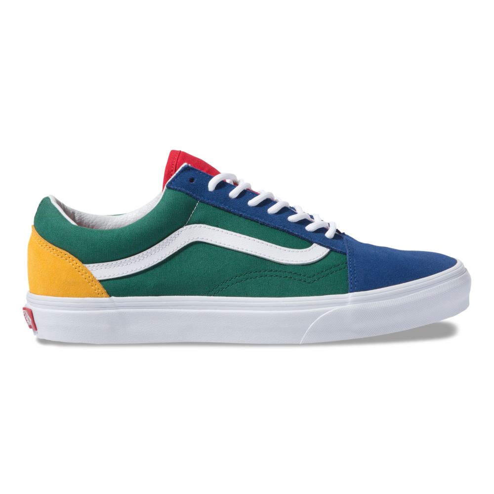 Dámské Classic Vans Yacht Club Old Skool Blankyt Zelene Žluté | NY2504817