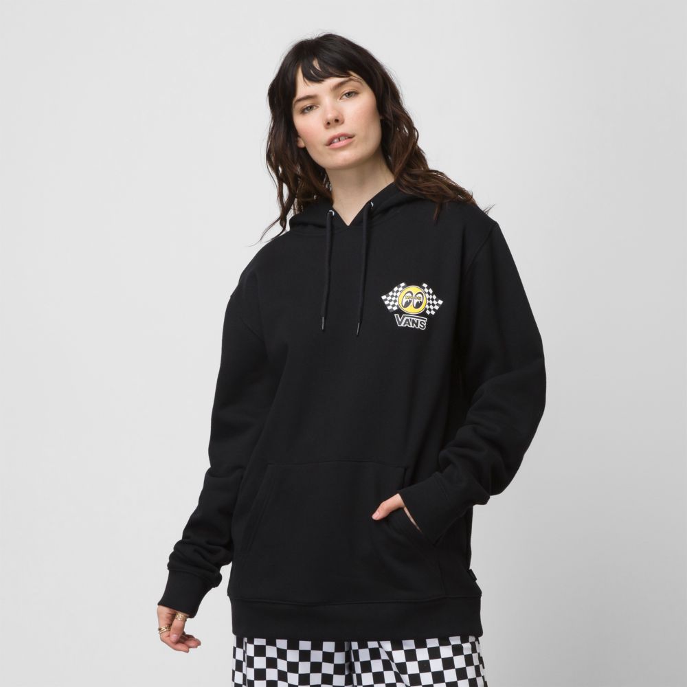 Dámské Mikiny S Kapucí Vans Mooneyes Fleece Černé | MI9058763