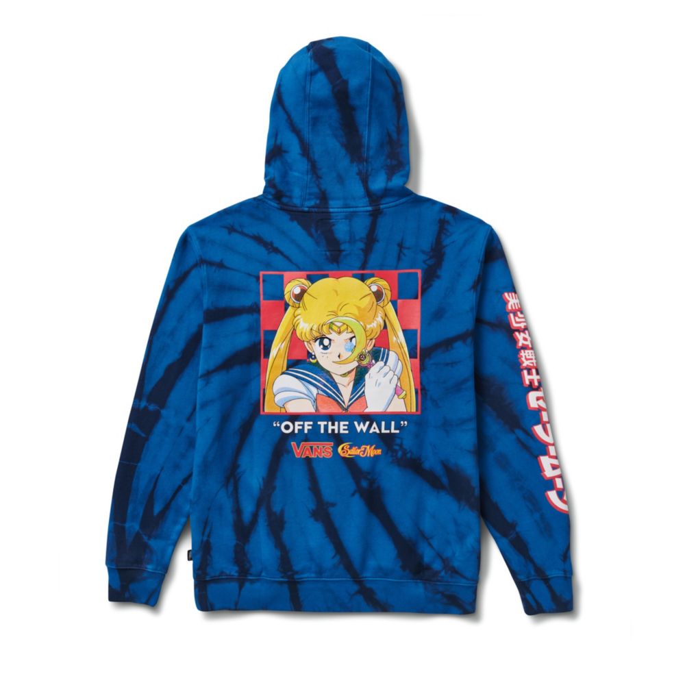 Dámské Mikiny S Kapucí Vans Pretty Guardian Sailor Moon Fleece Tie Dye Blankyt | DZ6123485