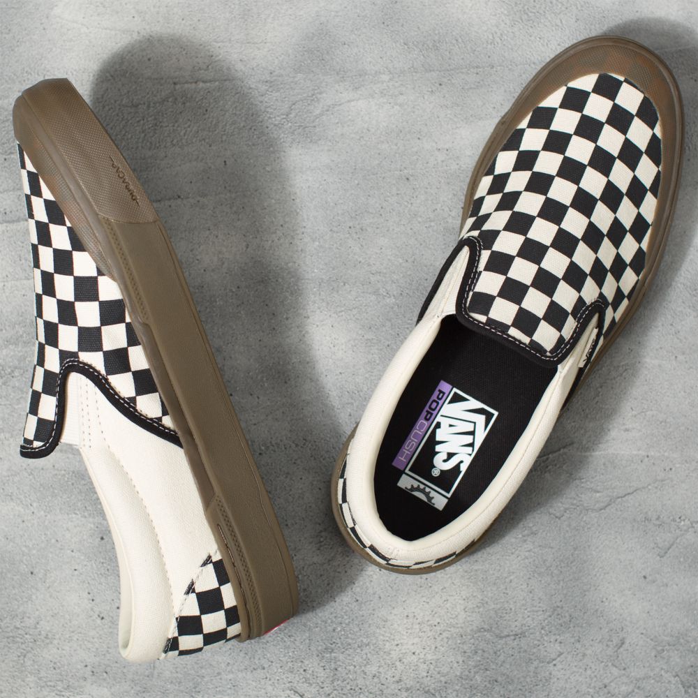 Dámské Skate Boty Vans Checkerboard BMX Černé Tmavě | CP2198473