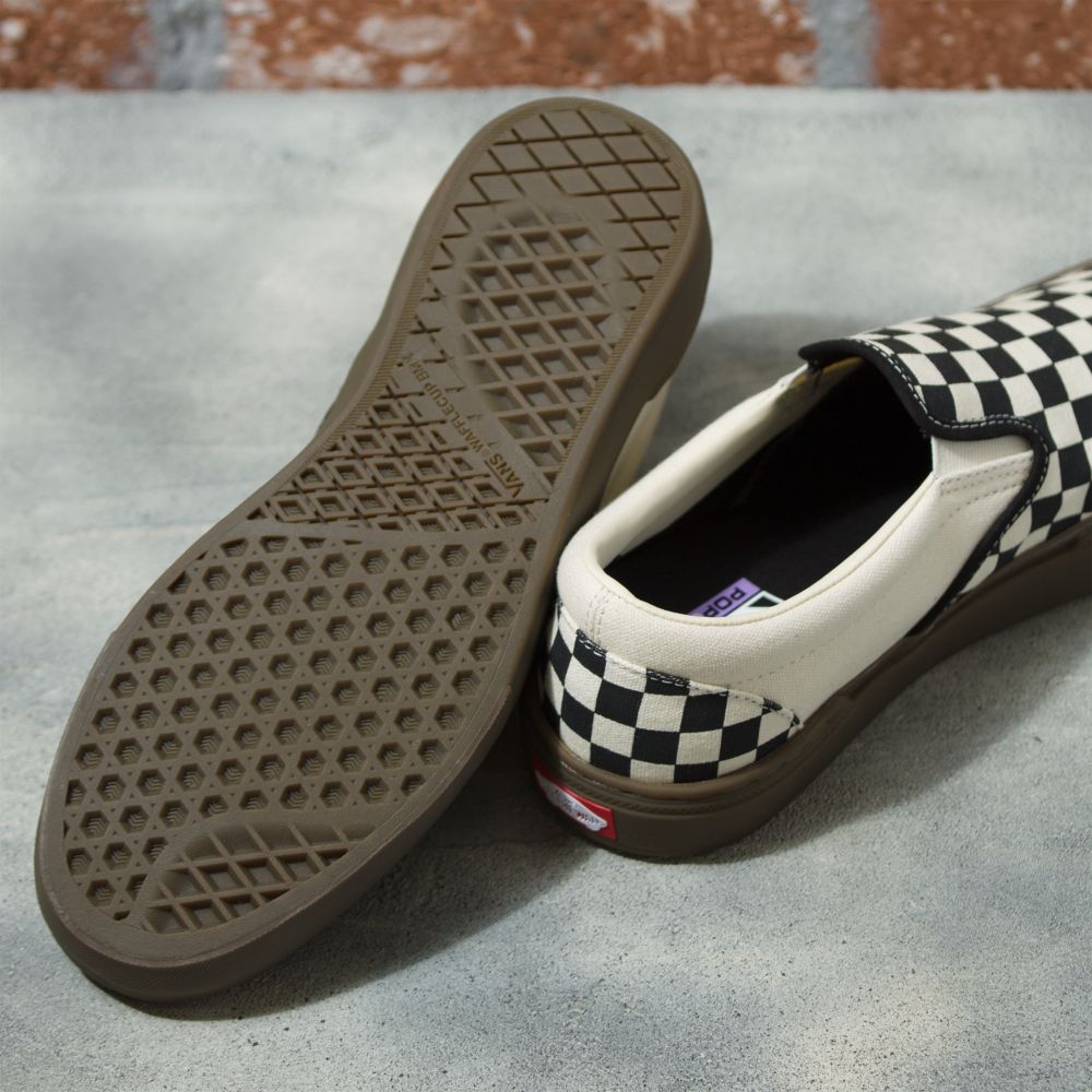 Dámské Skate Boty Vans Checkerboard BMX Černé Tmavě | CP2198473