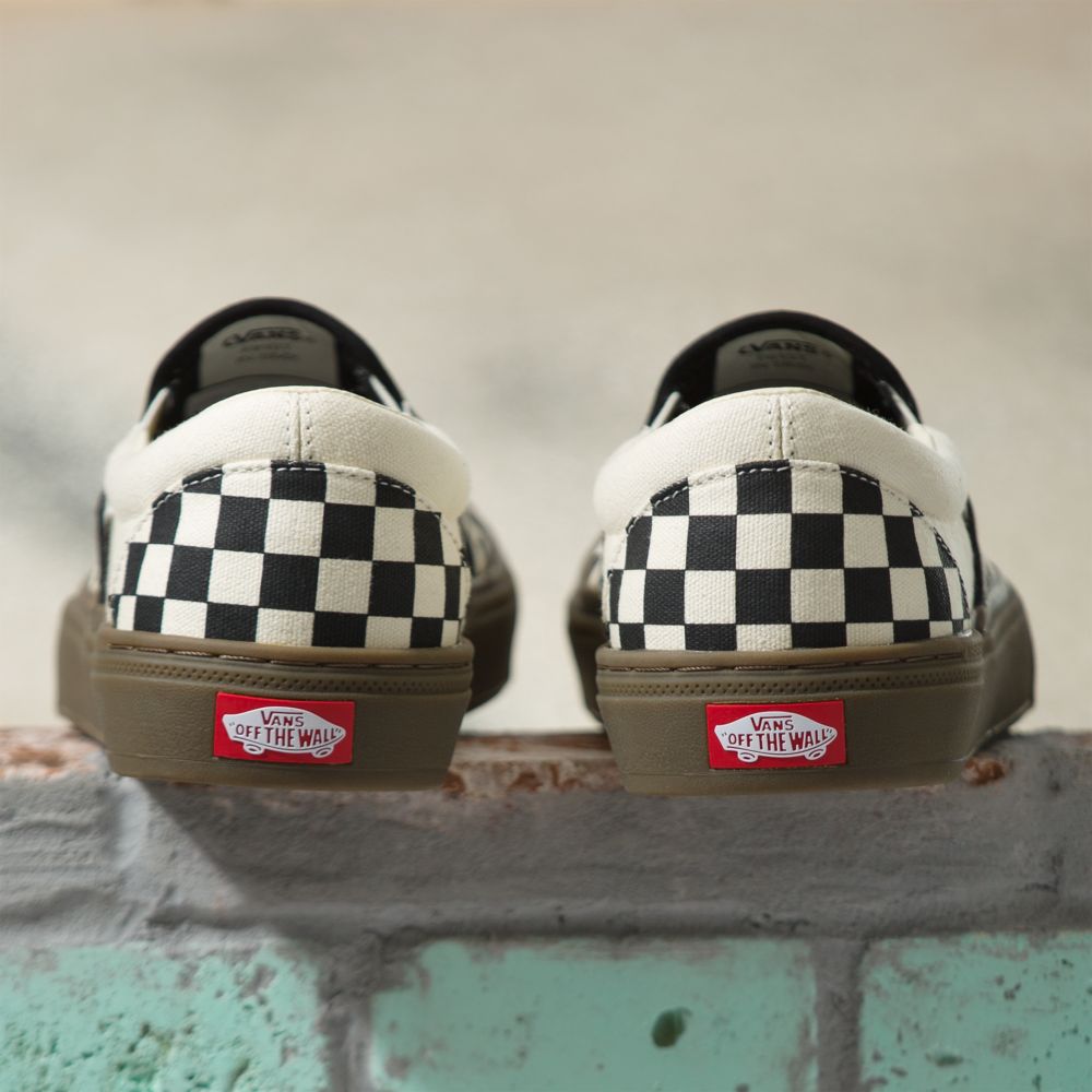 Dámské Skate Boty Vans Checkerboard BMX Černé Tmavě | CP2198473