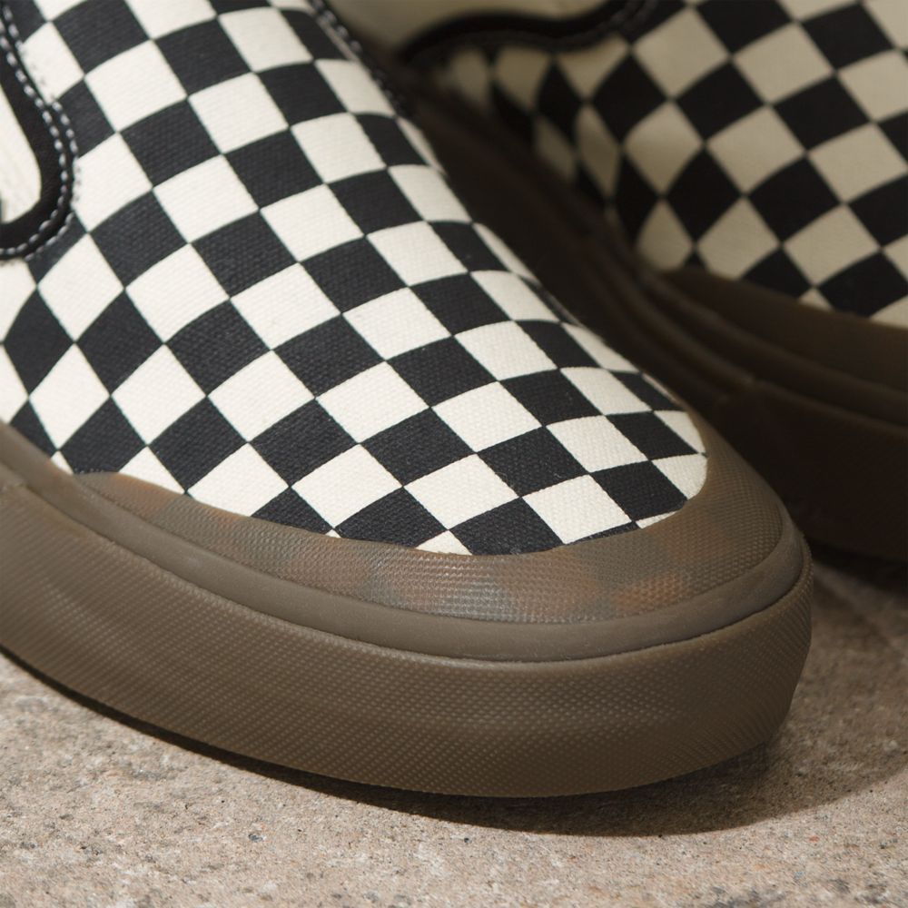 Dámské Skate Boty Vans Checkerboard BMX Černé Tmavě | CP2198473