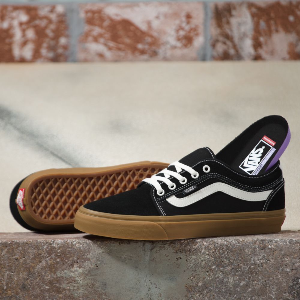 Dámské Skate Boty Vans Chukka Low Sidestripe Černé | AS3786512