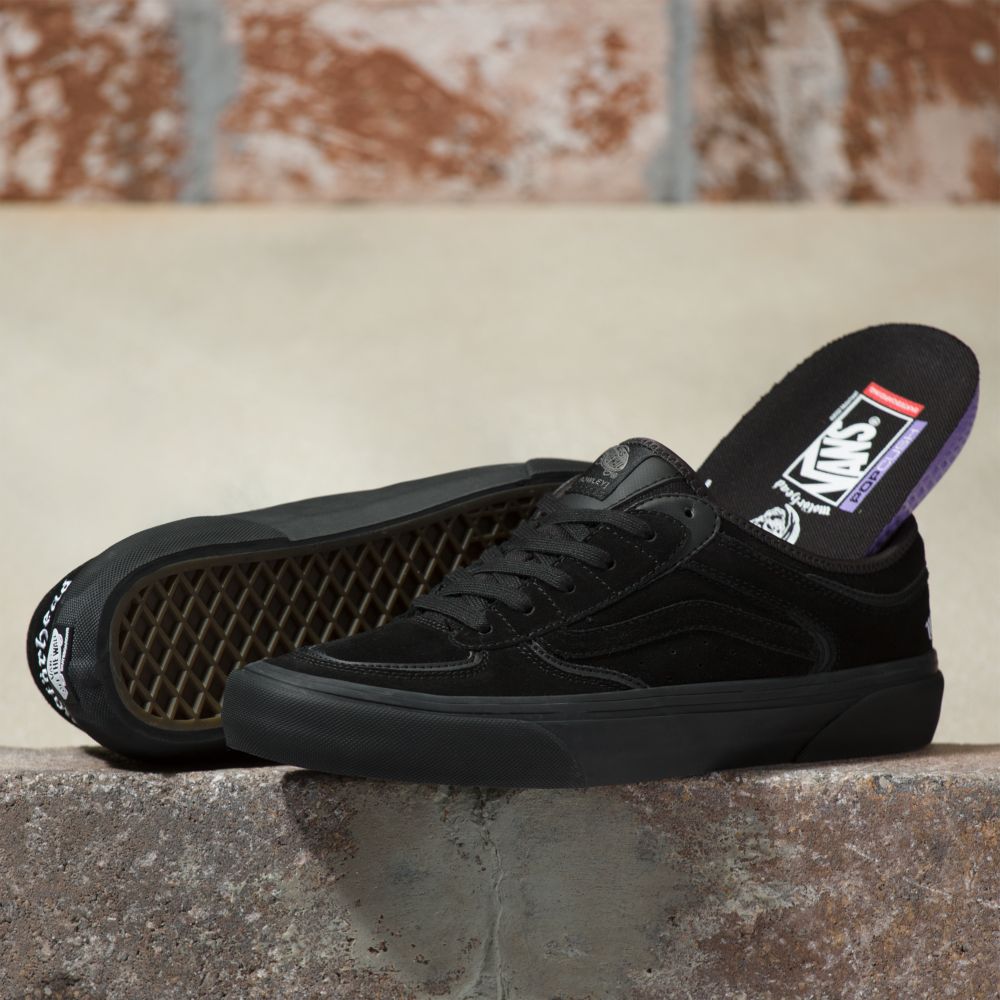 Dámské Skate Boty Vans Motorhead Rowley Černé Černé | UY5281976