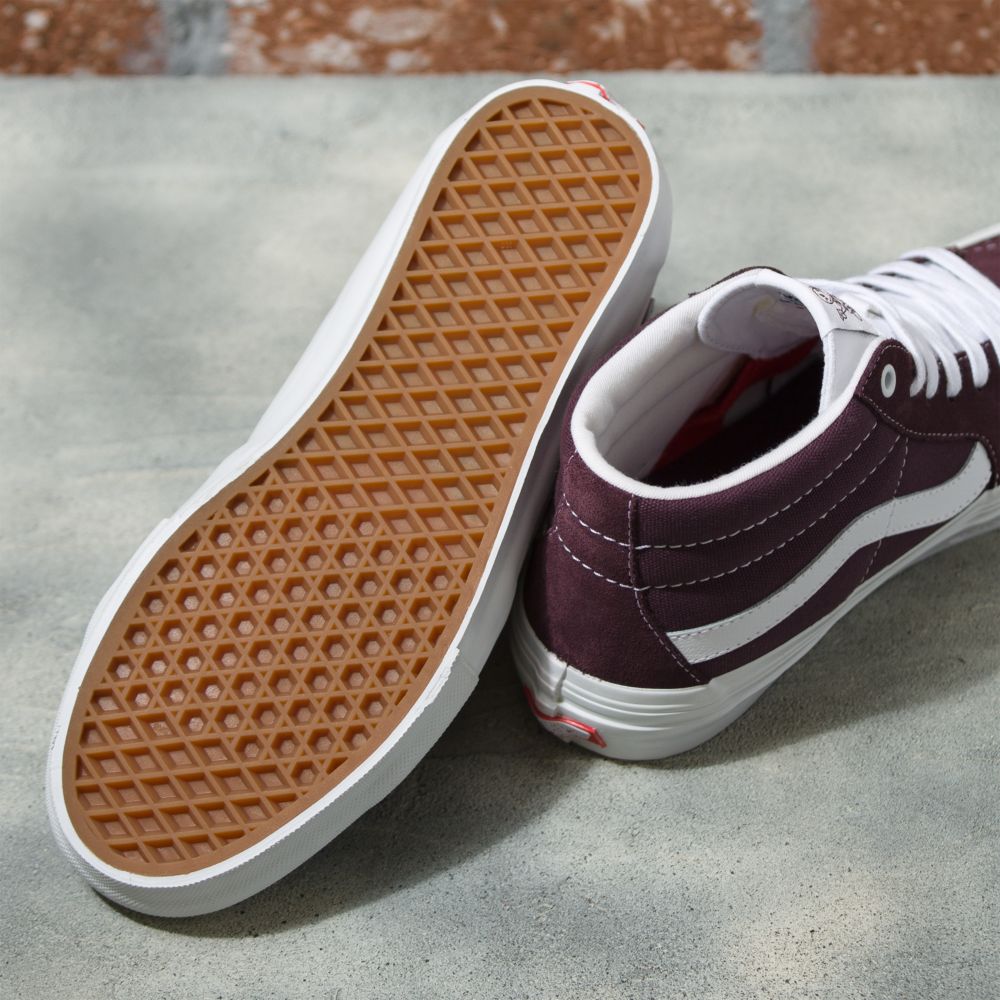 Dámské Skate Boty Vans Wrapped Grosso Mid Vínové | GC3096548