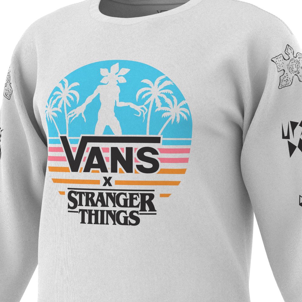 Dámské Tričko Vans Stranger Things Demogorgon Paradise Bílé | OY8691235