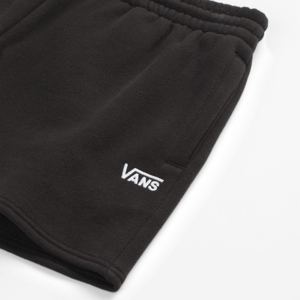 Dámské Šortky Vans ComfyCush Fleece Černé Bílé | VL6480275