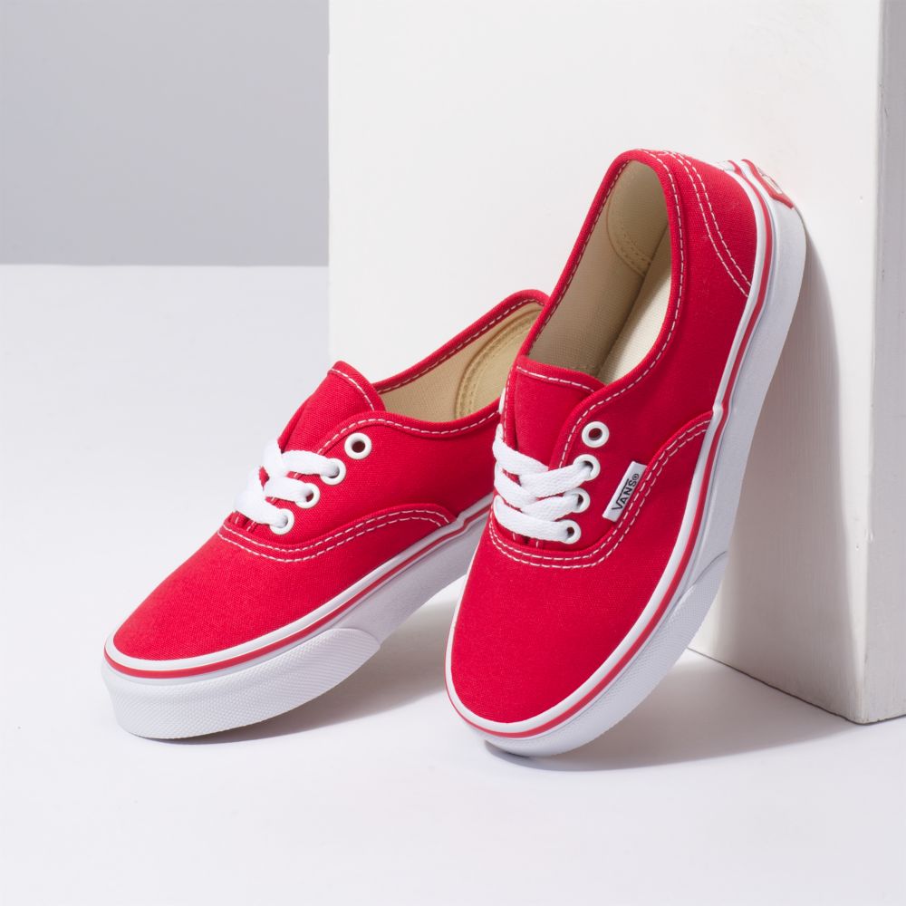 Dětské Classic Vans Authentic Červené Bílé | WB4260157