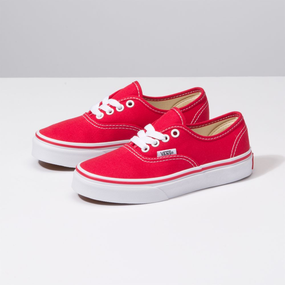 Dětské Classic Vans Authentic Červené Bílé | WB4260157