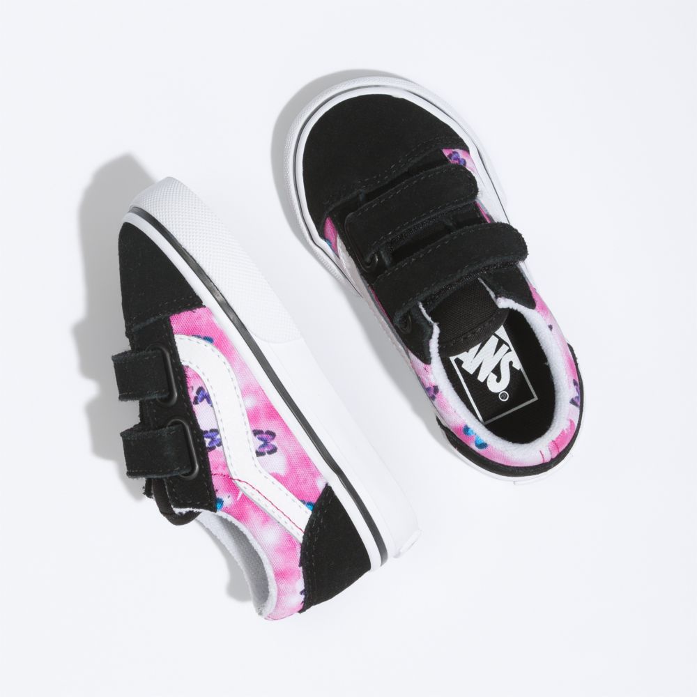 Dětské Classic Vans Butterfly Dream Old Skool V Fuchsie Červené Bílé | ES2380671