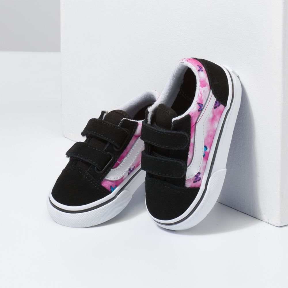 Dětské Classic Vans Butterfly Dream Old Skool V Fuchsie Červené Bílé | ES2380671