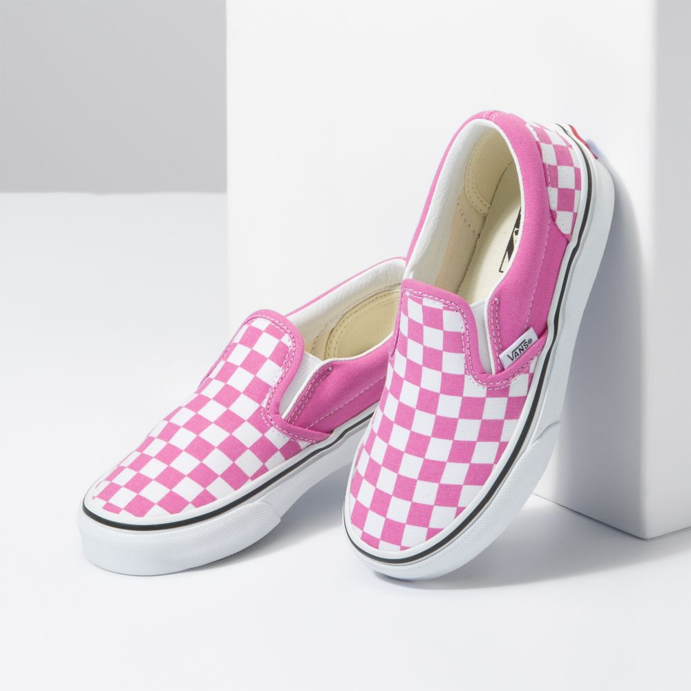 Dětské Classic Vans Checkerboard Classic Kytičkované | DS9087543