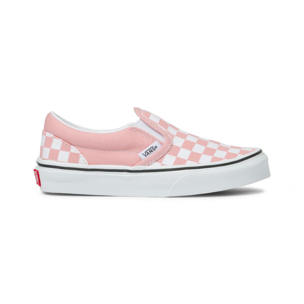 Dětské Classic Vans Checkerboard Classic Růžové Bílé | PS7108349