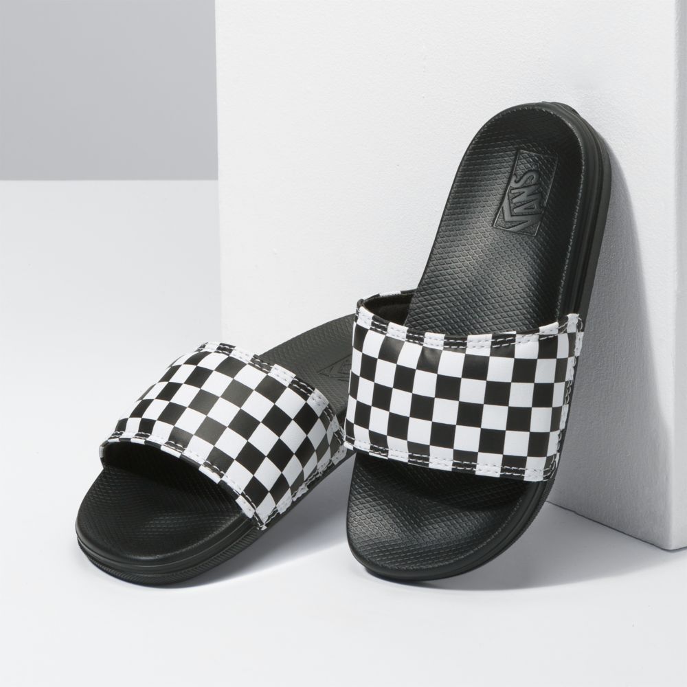 Dětské Classic Vans Checkerboard La Costa Bílé | KA3175642