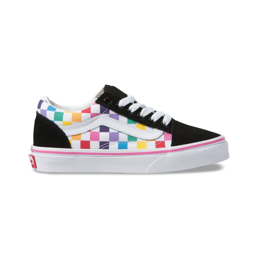 Dětské Classic Vans Checkerboard Old Skool Viacfarebný Bílé | TM5234719