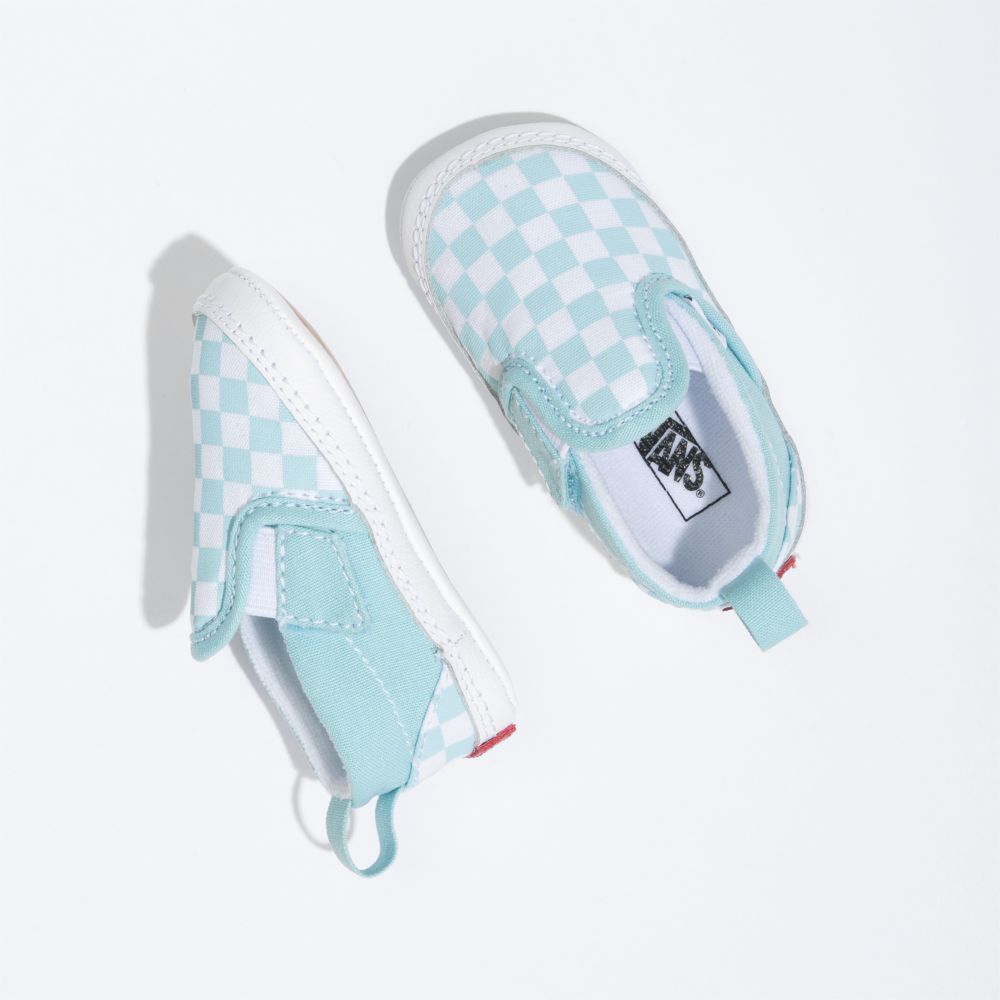 Dětské Classic Vans Checkerboard V Bílé | DV5231609