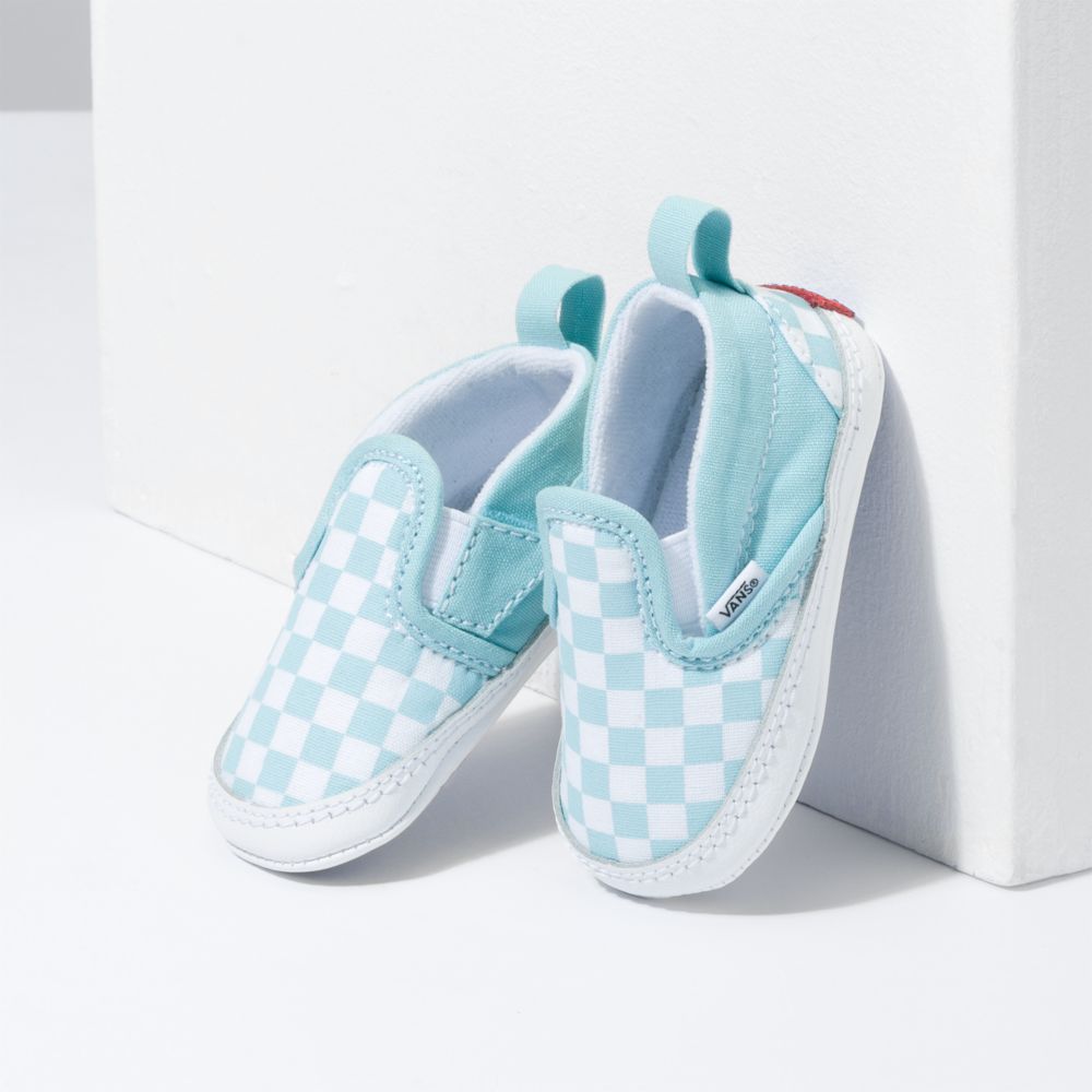 Dětské Classic Vans Checkerboard V Bílé | DV5231609