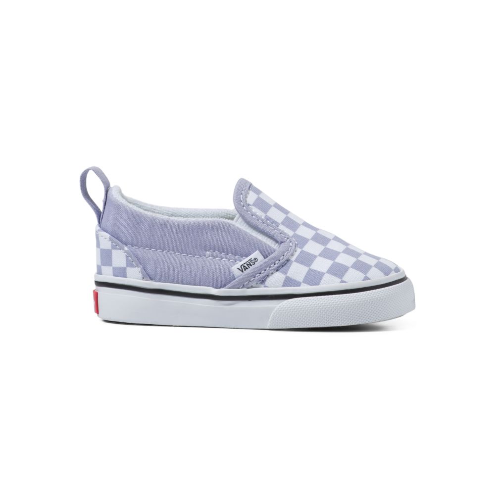 Dětské Classic Vans Checkerboard V Levandule Bílé | NF1563829