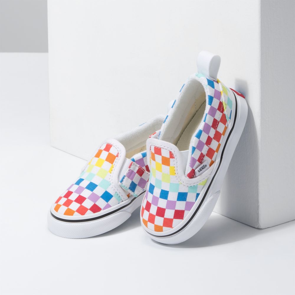 Dětské Classic Vans Checkerboard V Viacfarebný Bílé | WI1472380