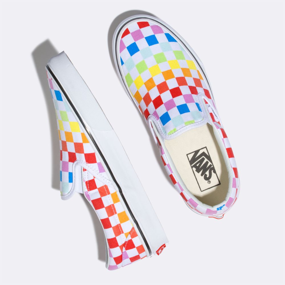 Dětské Classic Vans Checkerboard Viacfarebný Bílé | IP8970125