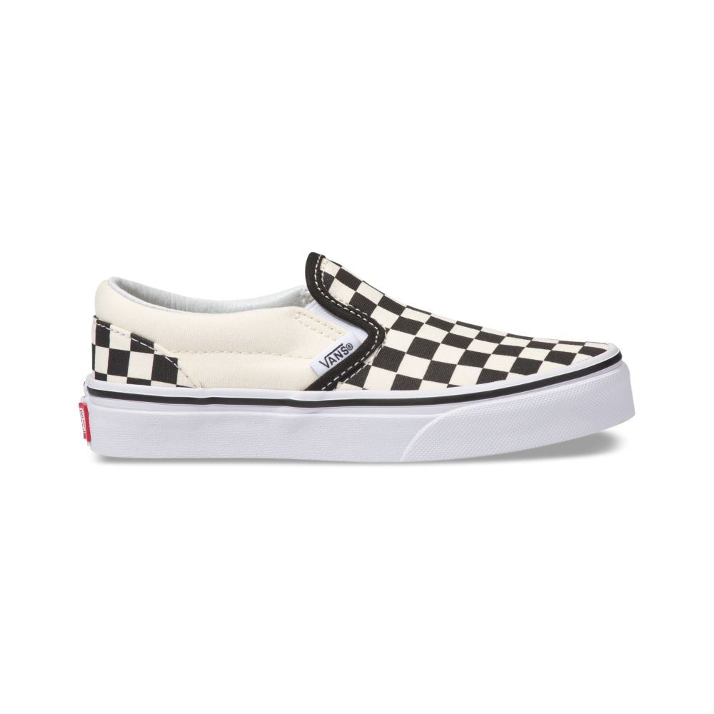 Dětské Classic Vans Checkerboard Černé Bílé | BT7492036