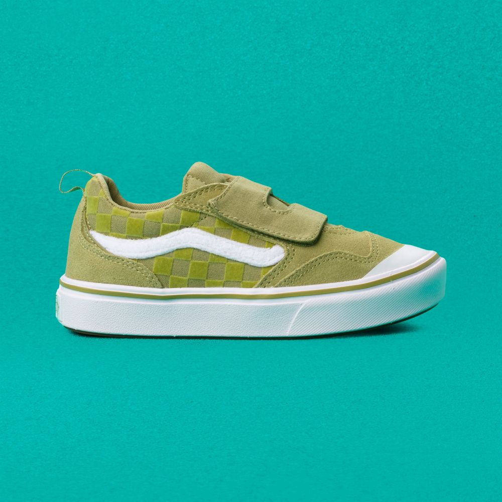 Dětské Classic Vans ComfyCush New Skool V Olivy Zelené | YZ4758136