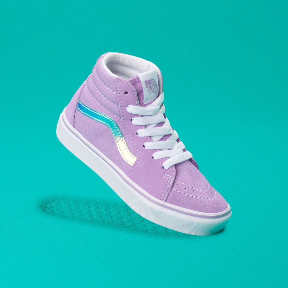 Dětské Classic Vans ComfyCush Sk8-Hi Fialové | TO8621390