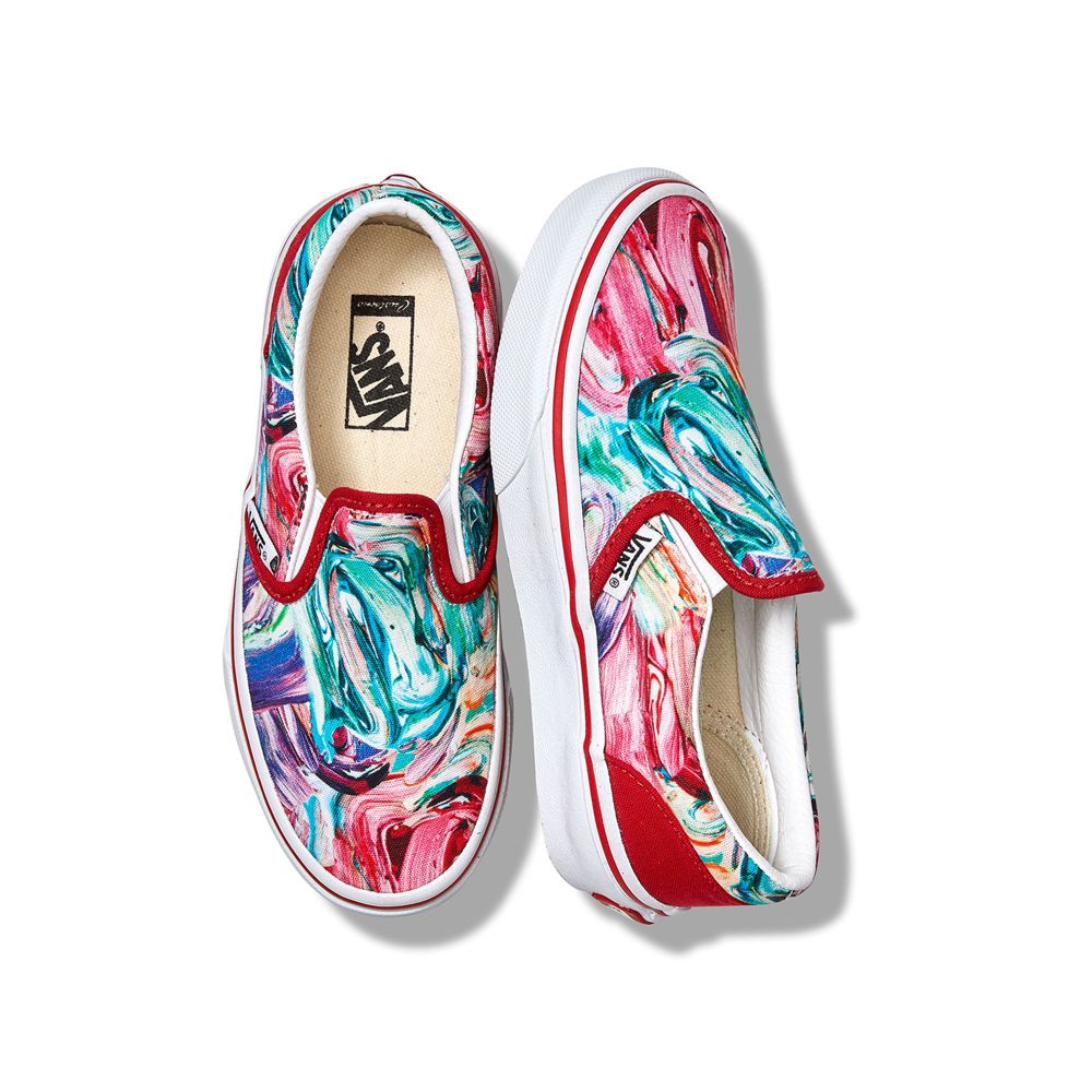 Dětské Classic Vans Customs Brush Strokes Viacfarebný | TS5814396