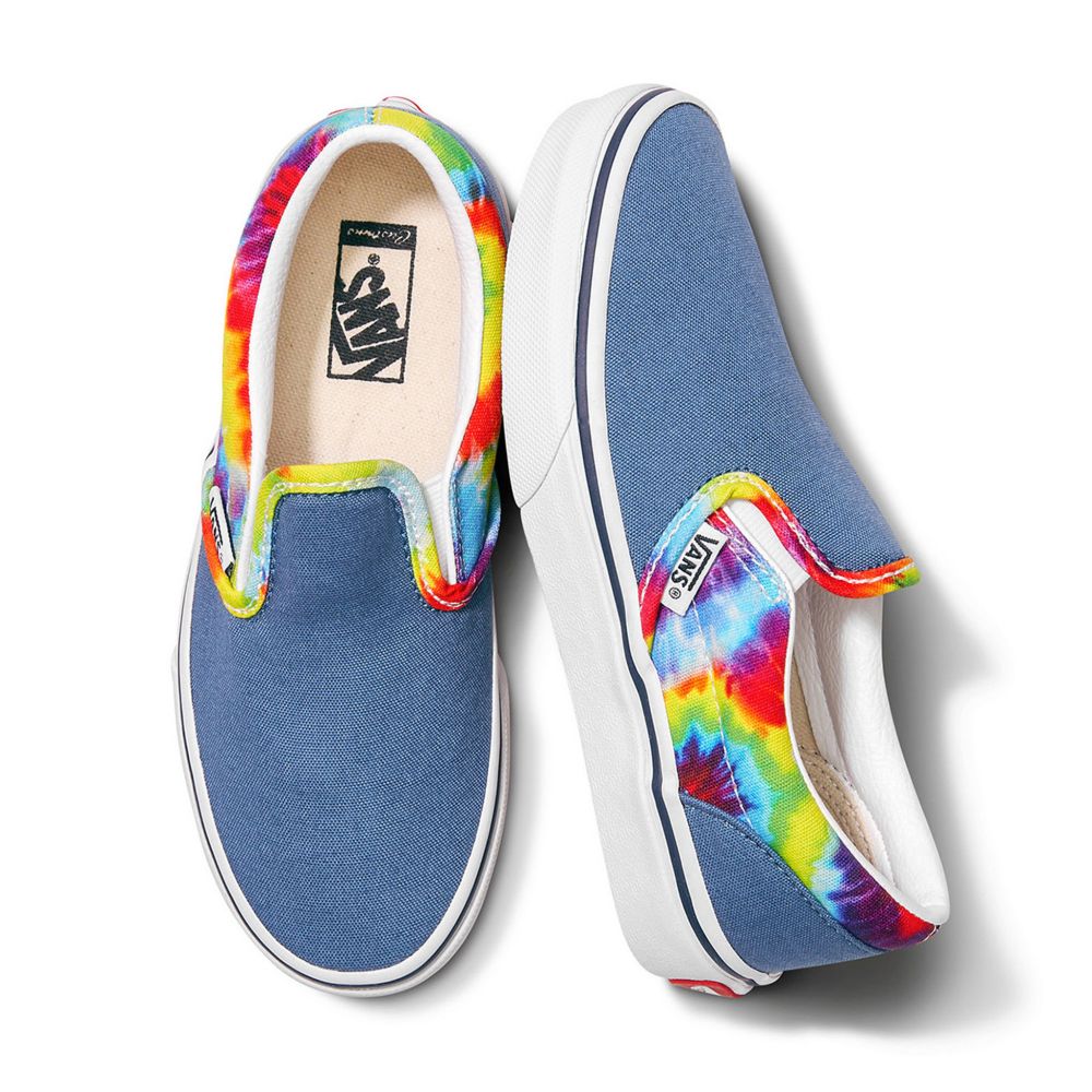 Dětské Classic Vans Customs Navy Tie Dye Viacfarebný | NO4521983