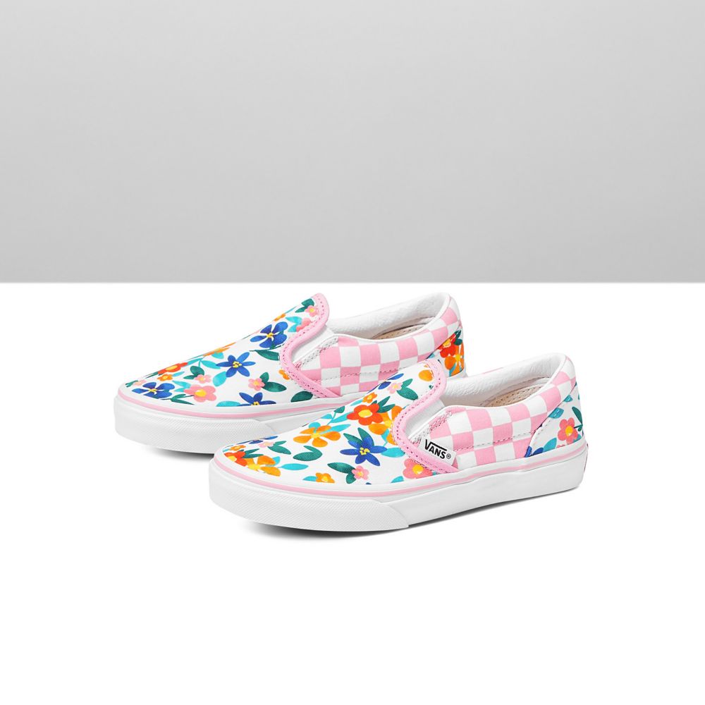 Dětské Classic Vans Customs Painted Floral Viacfarebný | JC6735408