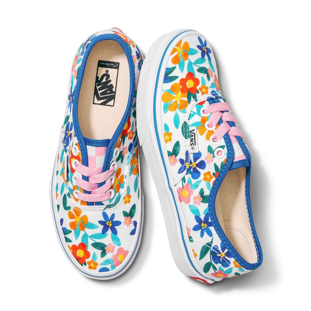 Dětské Classic Vans Customs Painted Floral Authentic Viacfarebný | WS6879453