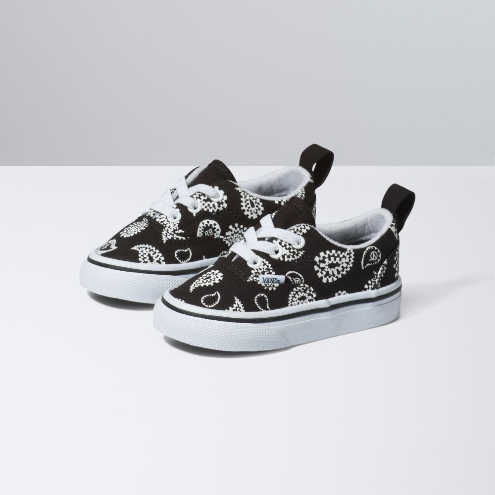 Dětské Classic Vans Era Elastic Krajkové Černé | TS7836514