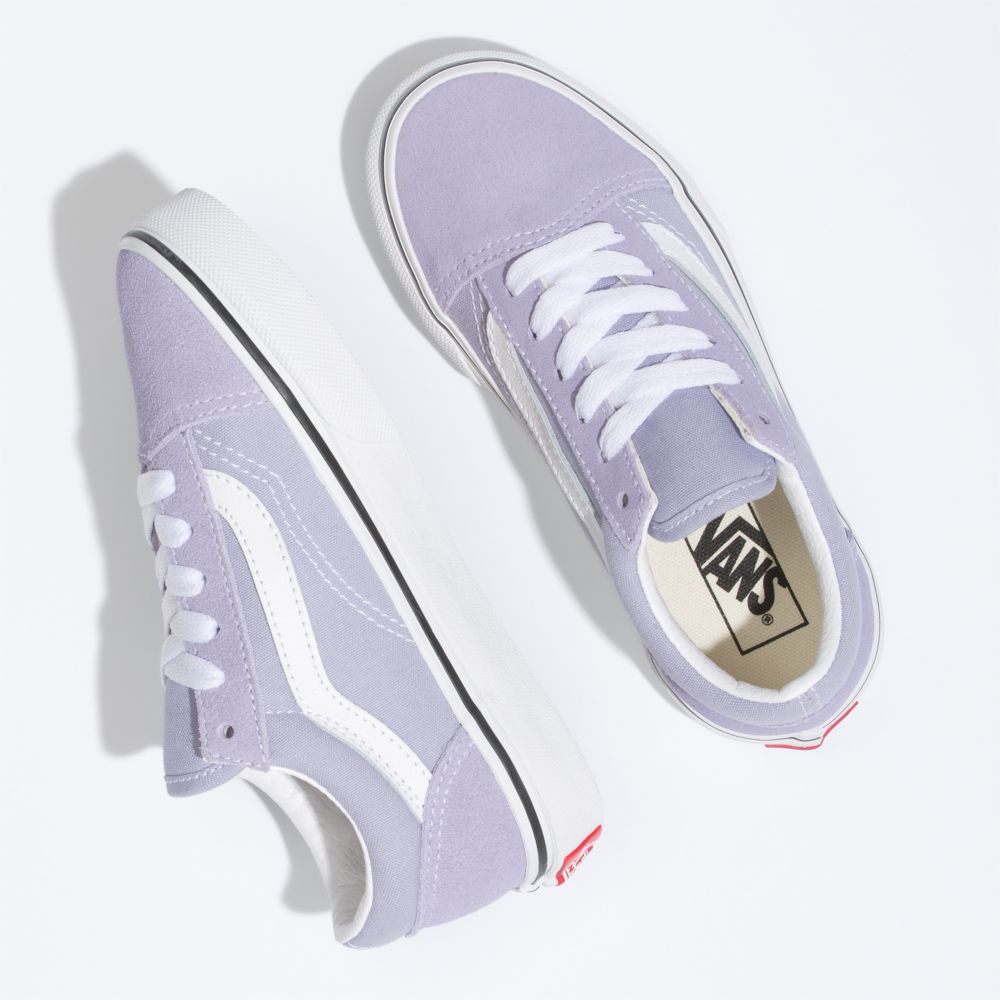 Dětské Classic Vans Old Skool Levandule Bílé | WU4736089