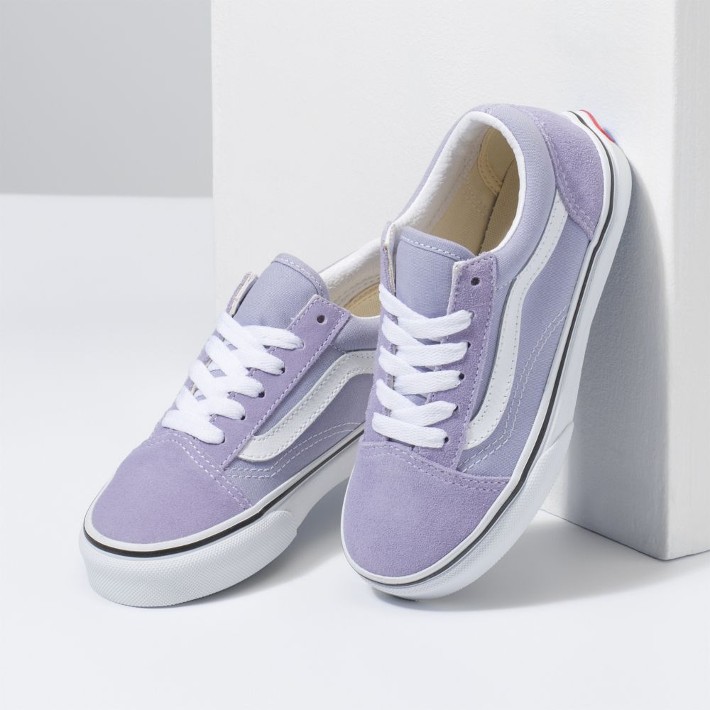 Dětské Classic Vans Old Skool Levandule Bílé | WU4736089