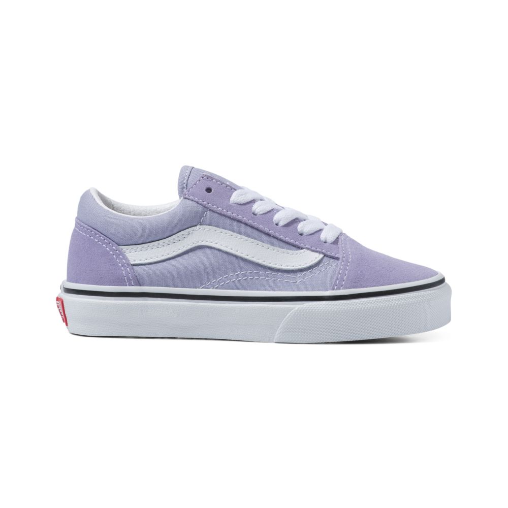 Dětské Classic Vans Old Skool Levandule Bílé | WU4736089