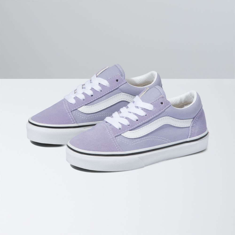 Dětské Classic Vans Old Skool Levandule Bílé | WU4736089