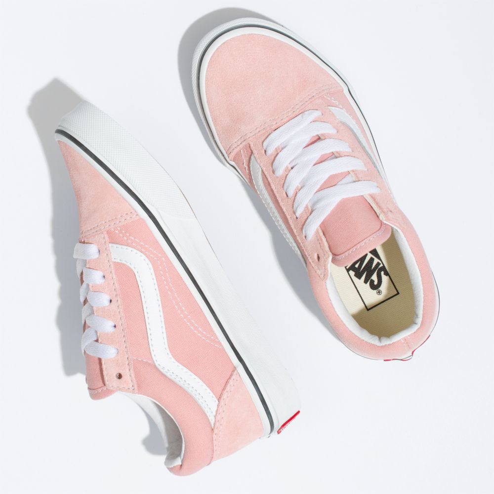 Dětské Classic Vans Old Skool Růžové Bílé | AG7146985