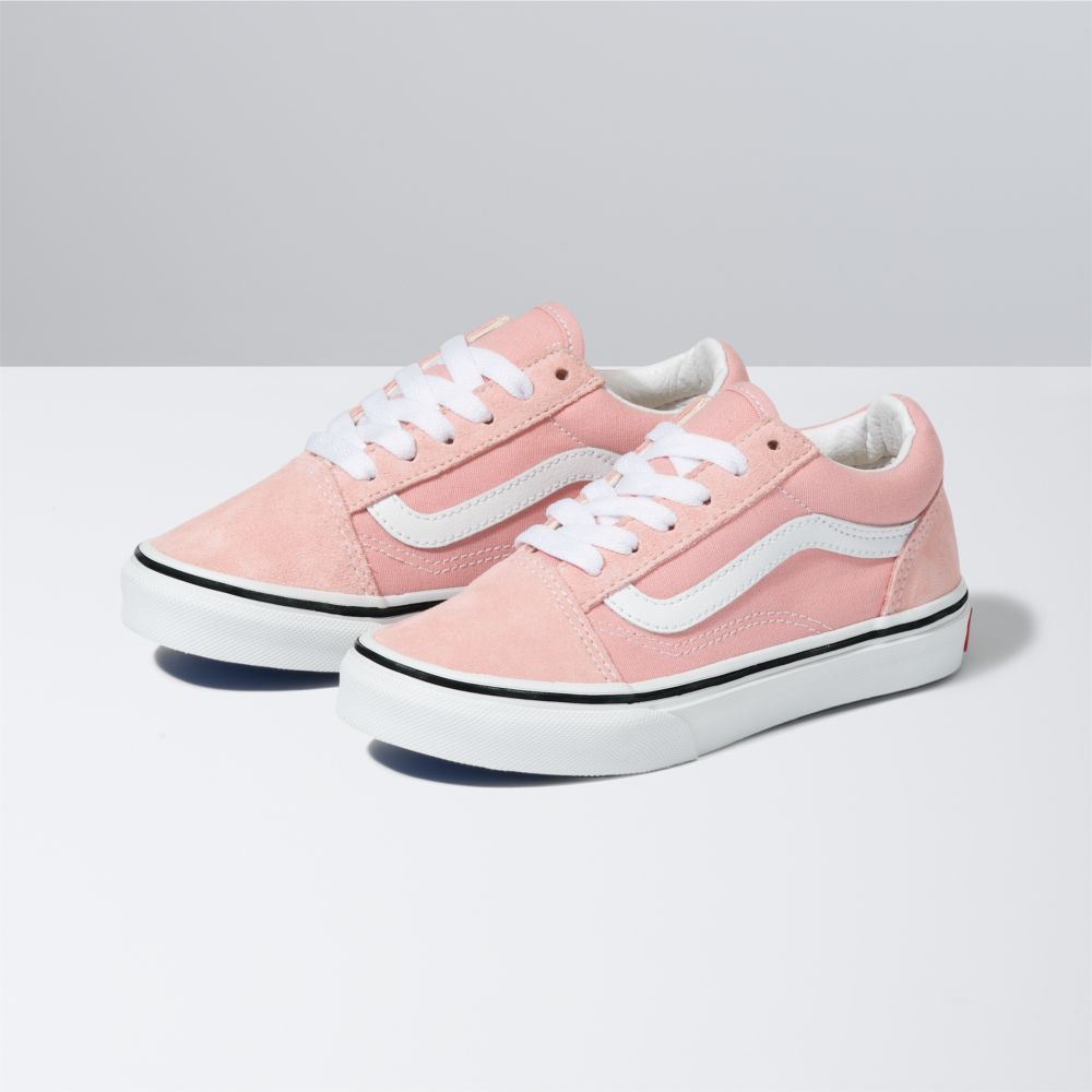 Dětské Classic Vans Old Skool Růžové Bílé | AG7146985