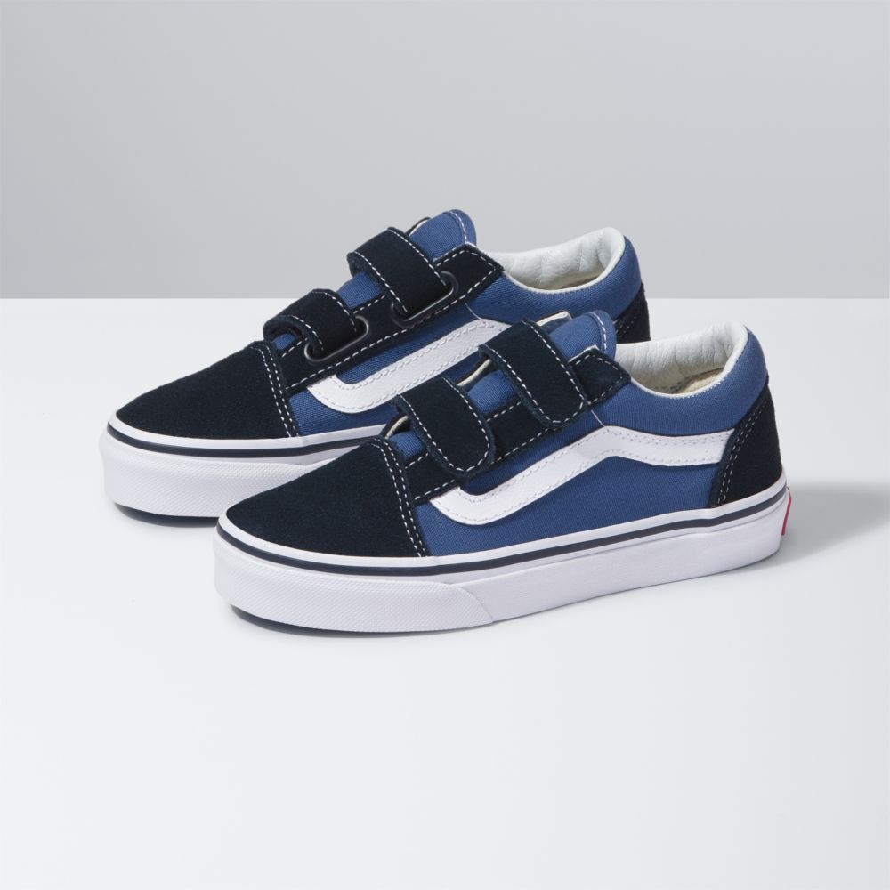 Dětské Classic Vans Old Skool V Tmavě Blankyt Bílé | LT6894530